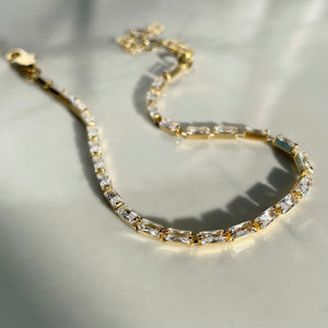 Baguette Chain Anklet