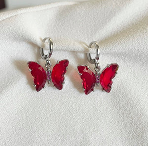 Butterfly Hoop Earrings