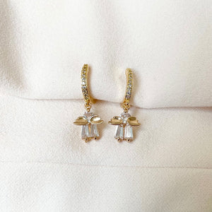 Heavenly Angel Hoop Earrings