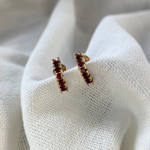 Pavé Bar Ear Studs